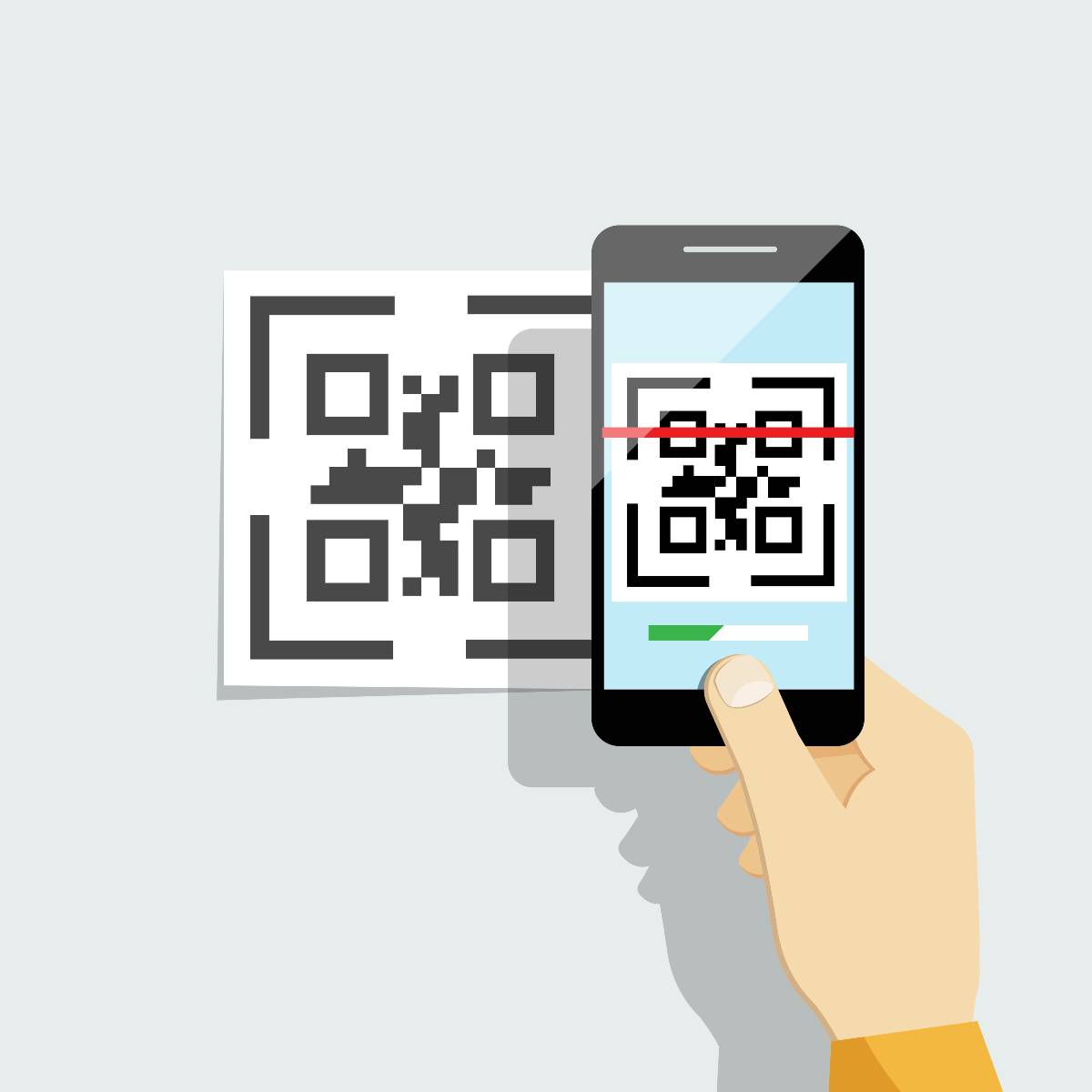 Imagem ilustrativa de leitor de código de barras online